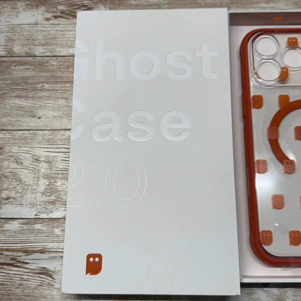 Ghost 2.0 iPhone 17 Pro Max Clear Case Zero Yellowing Orange MagSafe Open Box